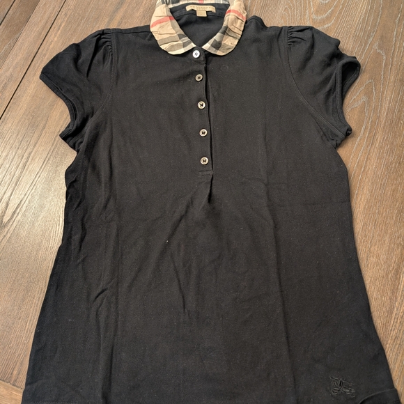 Burberry Polo Shirt with Plaid Collar Pre Owned - Picture 1 of 6